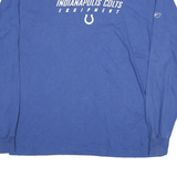 REEBOK Mens Blue Indianapolis Colts Equipment Long Sleeve Crew Neck T-Shirt L