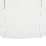 CHAMPION Womens White Crew Neck M Cotton Blend Sweatshirt Pullover Casual