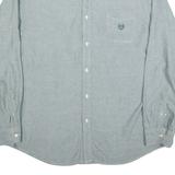 CHAPS Mens Blue 2XL Long Sleeve Cotton Blend Shirt Casual Workwear