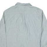 CHAPS Mens Blue 2XL Long Sleeve Cotton Blend Shirt Casual Workwear