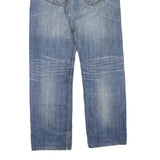 LEVI'S 504 Mens Blue Regular Jeans Denim Medium W34 L30 Classic Zip Cotton Blend