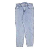 KARL KANI Mens Regular Fit Blue Denim Raw Jeans W35 L32 Classic Cotton Blend Zip