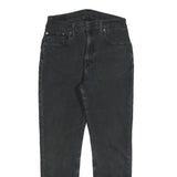 LEVI'S Mens Black Slim Skinny Denim Jeans Cotton Blend W30 L28 Stylish Zip