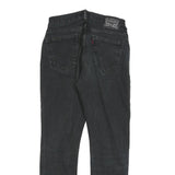 LEVI'S Mens Black Slim Skinny Denim Jeans Cotton Blend W30 L28 Stylish Zip