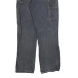 DICKIES Mens Relaxed Black Denim Jeans W30 L32 Workwear Zip Closure