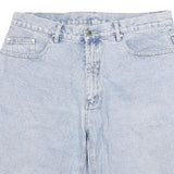 GIORGIO Mens Denim Blue Casual Shorts XL W34 Cotton Blend Relaxed Fit