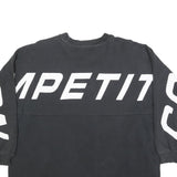 NAUTICA Womens Black Cotton Blend Crew Neck M Sweatshirt Competition Logo