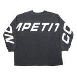 NAUTICA Womens Black Cotton Blend Crew Neck M Sweatshirt Competition Logo