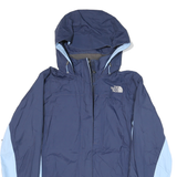 THE NORTH FACE Womens Blue & Light Blue Outdoor Jacket M Polyester Blend Woven