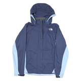 THE NORTH FACE Womens Blue & Light Blue Outdoor Jacket M Polyester Blend Woven
