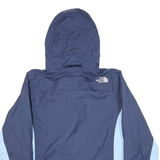 THE NORTH FACE Womens Blue & Light Blue Outdoor Jacket M Polyester Blend Woven