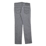 LEVI'S 511 Slim Mens Jeans Grey Slim Denim Medium W30 L32 Stylish Zip Closure