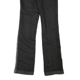 DIESEL Mens Cotton Blend Black & Grey Regular Straight Trousers W28 L34 Casual