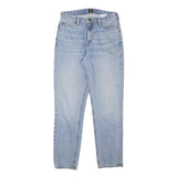 LEE Womens Jeans Blue Slim Straight Denim Medium W27 L29 Light Wash Zip Closure
