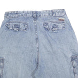 COLISEUM Mens Denim Blue Cargo Shorts M W34 Casual Cotton Blend Pocketed