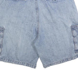 COLISEUM Mens Denim Blue Cargo Shorts M W34 Casual Cotton Blend Pocketed
