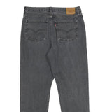 LEVI'S 501 '81 Mens Jeans Black Classic Straight Denim Medium W31 L29 Button