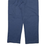 DICKIES Mens Cotton Blend Blue Regular Straight Trousers W36 L28 Workwear