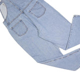 MODA INTL Womens Blue Cotton Blend Denim Dungarees XL W38 L32 Classic Fit