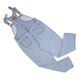 MODA INTL Womens Blue Cotton Blend Denim Dungarees XL W38 L32 Classic Fit