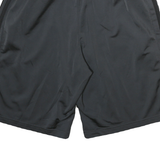 ADIDAS Mens Black Casual Shorts L W28 Polyester Blend Elastic Waistband