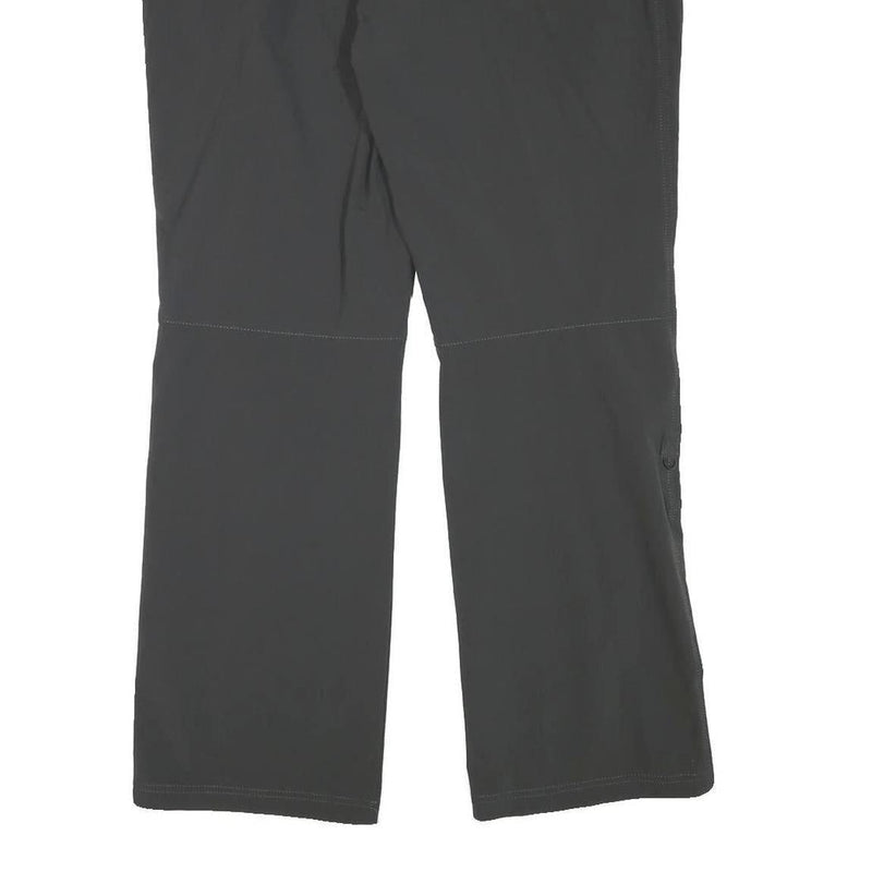 ACTIVE Mens Polyester Blend Black Regular Fit Straight Leg Trousers W36 L30 Zip