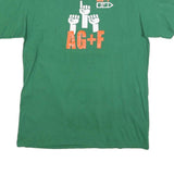 ADIDAS Mens Green AG+F Graphic T-Shirt L Short Sleeve Crew Neck Golf Event