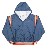 BIRDIE Mens Blue & Orange Oneida Baseball Jacket XL Polyester Blend Windbreaker