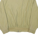 MICRO FIBRE Mens Beige Zip Jacket L Polyester Blend Plain Casual Lightweight