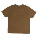 CARHARTT Mens Brown Pocket T-Shirt L Short Sleeve Crew Neck Workwear Casual