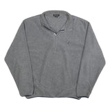 NAUTICA Mens Grey Plain Pullover Jumper Crew Neck Regular L Polyester Casual