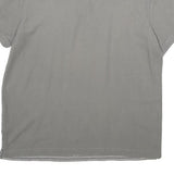 CALVIN KLEIN Mens Grey & White Striped Short Sleeve Polo Shirt L Casual Cotton