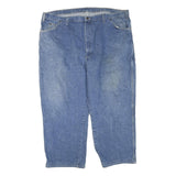 DICKIES Mens Regular Fit Blue Denim Jeans W48 L27 Workwear Carpenter Zip Closure