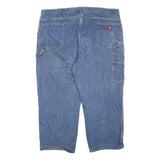 DICKIES Mens Regular Fit Blue Denim Jeans W48 L27 Workwear Carpenter Zip Closure