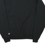 CHAMPION Mens Black Heartland 1/4 Zip Sweatshirt S Cotton Blend Pullover