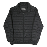 KAPPA Mens Black Quilted Jacket 2XL Polyester Lightweight Zip Fastening
