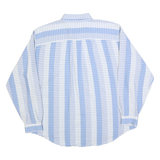 LEVI'S Mens Blue & White Striped Cotton Blend Shirt XL Button Down Casual