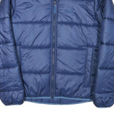 JACK WOLFSKIN Boys Blue Puffer Jacket M Polyester Blend Zip Casual Warm