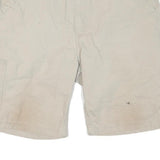 CARHARTT Mens Beige Casual Shorts L W36 Cotton Blend Workwear Pocketed