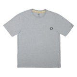 CAT Mens Grey Pocket T-Shirt XL Short Sleeve Crew Neck Cotton Blend Casual