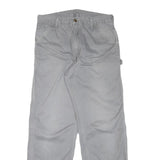 CARHARTT Mens Regular Fit Grey Cotton Blend Trousers W32 L31 Workwear Utility