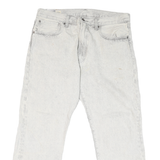 LEVI'S 551 Mens Jeans White Classic Straight Denim Light W34 L25 Cotton Blend