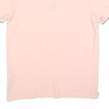 CHAMPION Mens Pink Short Sleeve Plain Polo Shirt M Cotton Blend Casual