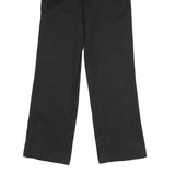 DICKIES Mens Polyester Blend Black Classic Straight Trousers W28 L30 Workwear