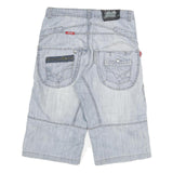 HI-HOP Mens Shorts Blue Casual XL W31 Cotton Blend Comfortable Lightweight