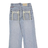 Womens Regular Blue Denim Jeans Cotton Blend Zip W28 L30 Stylish Back Pockets