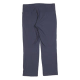 LOFFLER Mens Polyester Blend Navy Regular Fit Straight Leg Trousers W32 L27 Zip