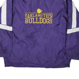 GTM Mens Purple & White Oakland Tech Nylon Zip Jacket XL Lightweight Sports Team
