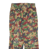 Mens Regular Fit Cargo Trousers W34 L32 Cotton Blend Camouflage Zip Closure