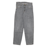 ACKERMAN Mens Jeans Grey Regular Straight Denim Medium W32 L32 Zip Closure